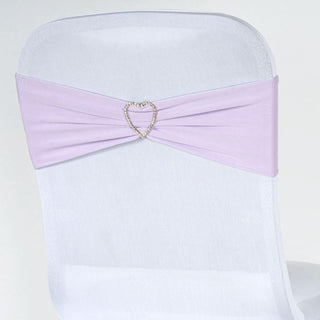 Lavender Lilac Spandex Chair Sashes - Add Elegance and Style to Your Event