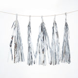Pre-Tied Metallic Foil Fringe Tassel Garland, Tinsel Curtain for Photo Backdrop Party Decoration#whtbkgd