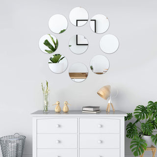 Stylish and Functional Silver Glass Mirror