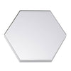 6 Pack | 8inch Hexagon Glass Mirror Table Centerpiece, Hanging Wall Decor#whtbkgd