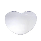 6 Pack | 8inch Heart Glass Mirror Table Centerpiece, Hanging Wall Decor#whtbkgd