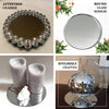 6 Pack | 8inch Round Glass Mirror Table Centerpiece, Hanging Wall Decor
