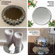 4 Pack | 14inch Round Glass Mirror Table Centerpiece, Hanging Wall Decor
