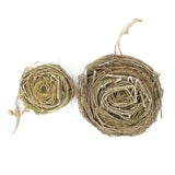Set of 2 - Natural Twig Bird Nest, Home Made Rattan Planters