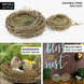 Set of 2 - Natural Twig Bird Nest, Home Made Rattan Planters - 4.5" & 7.5"