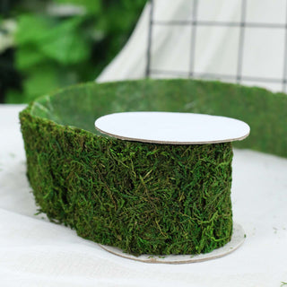 Add a Touch of Natural Green with the 4ft 2" Wide Green Preserved Moss Ribbon Roll