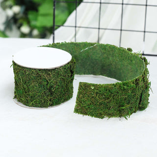 Create Stunning Event Decorations with the Green Preserved Moss Ribbon Roll