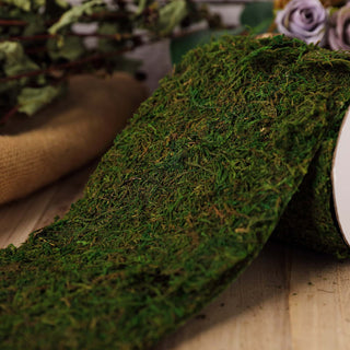 4ft 5" Wide Green Preserved Moss Ribbon Roll