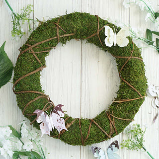 Enhance Your Décor with Green Natural Preserved Moss Wreaths