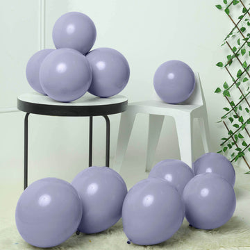 25 Pack 10" Matte Blue Gray Double Stuffed Prepacked Latex Balloons