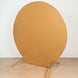 Matte Gold Round Spandex Fit Wedding Arch Backdrop Cover - 2-Sided Custom Backdrop Stand Arch Cover