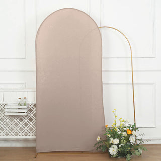 7ft Matte Nude Spandex Fitted Chiara Backdrop Stand Cover