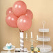 25 Pack | 12inch Matte Pastel Dusty Rose Helium/Air Latex Party Balloons