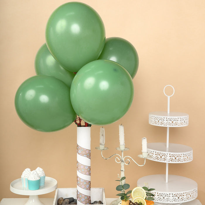 25 Pack | 12inch Matte Pastel Dusty Sage Helium/Air Latex Party Balloons