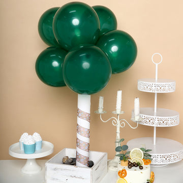 25 Pack | 10" Matte Pastel Emerald Helium or Air Latex Party Balloons