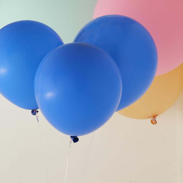 10 Pack 18" Matte Pastel Royal Blue Helium Air Latex Party Balloons