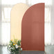 7ft Matte Terracotta (Rust) Spandex Half Moon Chiara Backdrop Stand Cover