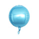 2 Pack | 12inch 4D Metallic Blue Sphere Mylar Foil Helium or Air Balloons#whtbkgd