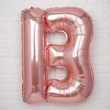 40inch Metallic Blush Mylar Foil Helium/Air Alphabet Letter Balloon - B