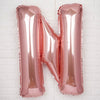 40" Blush Mylar Foil Letter Helium Balloons - N