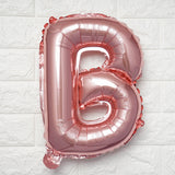 16inch Metallic Blush Mylar Foil Letter and 0-9 Number Balloons - B