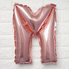 16inch Metallic Blush Mylar Foil Letter Balloons - M