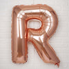40inch Metallic Blush Rose Gold Mylar Foil Helium/Air Alphabet Letter Balloon - R