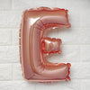 16inches Metallic Blush/Rose Gold Mylar Foil Letter Balloons - E