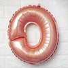 16inch Metallic Blush/Rose Gold Mylar Foil Letter Balloons - O
