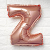 16inch Metallic Blush/Rose Gold Mylar Foil Letter Balloons - Z
