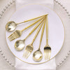 24 Pack | 6inch Metallic Gold Premium Plastic Fork / Spoon Utensil Set