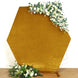 8ftx7ft Metallic Gold Soft Velvet Fitted Hexagon Wedding Arch Cover