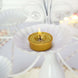 9 Pack | Metallic Gold Tealight Candles, Unscented Dripless Wax - Textured Design