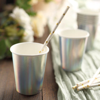 Elevate Your Event with Metallic Iridescent Paper Cups