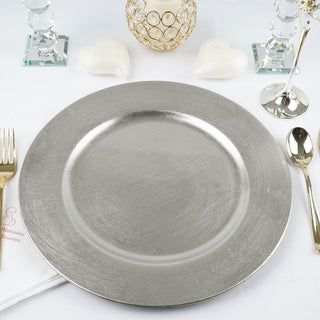 Add Elegance and Style to Your Table with Metallic Silver Charger Plates
