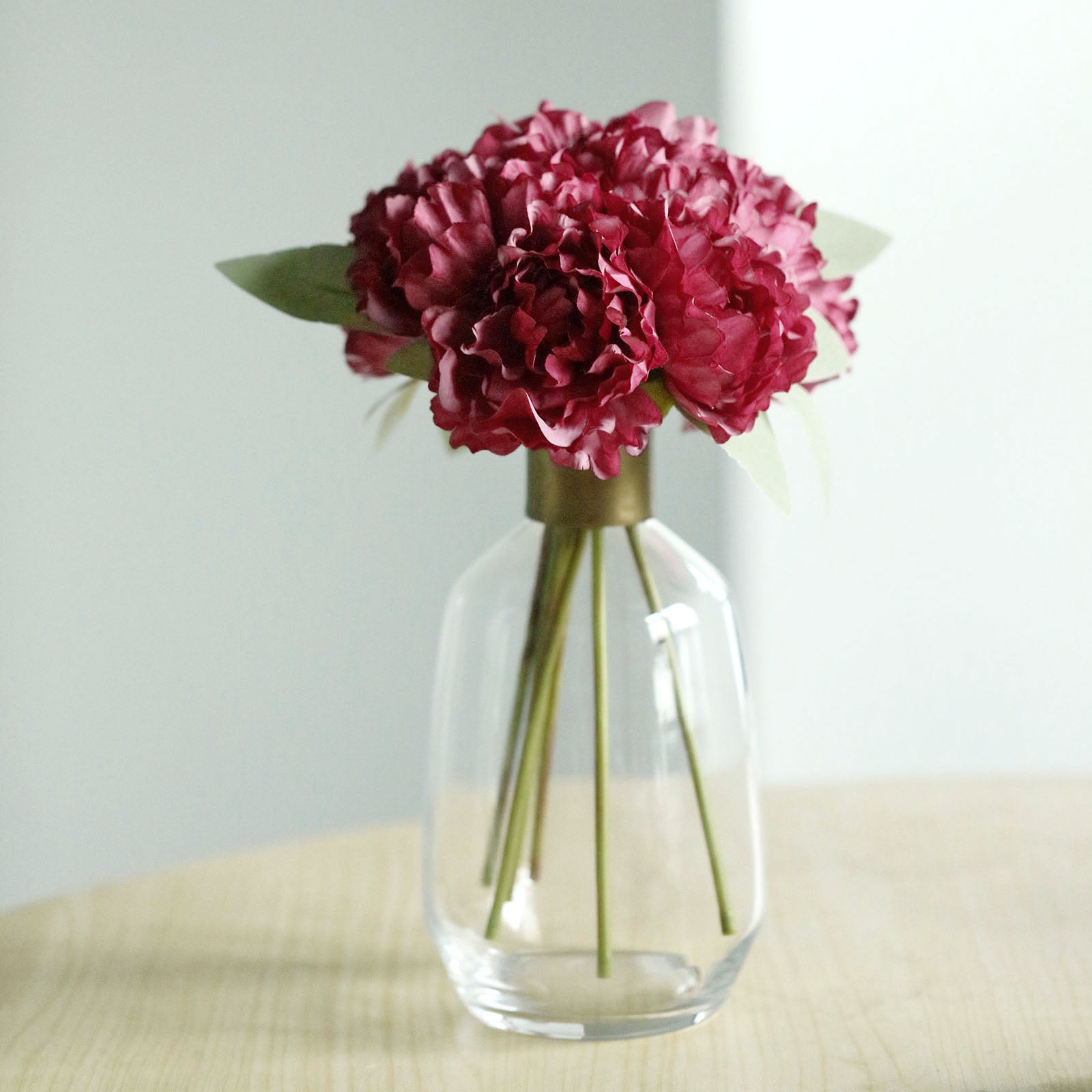 Artificial Peony in Blush  Real Touch Flowers at