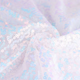 20x20inch Iridescent Blue Premium Sequin Cloth Dinner Napkin | Reusable Linen#whtbkgd