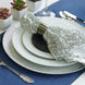 20x20Inch Silver Premium Sequin Cloth Dinner Napkin | Reusable Linen