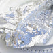 20x20Inch Silver Premium Sequin Cloth Dinner Napkin | Reusable Linen#whtbkgd