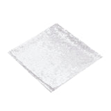 20x20Inch White Premium Sequin Cloth Dinner Napkin | Reusable Linen