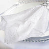 20x20Inch White Premium Sequin Cloth Dinner Napkin | Reusable Linen