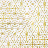 20 Pack | 3 Ply Metallic Gold Geometric Design Paper Dinner Napkins | Wedding Cocktail Napkins#whtbkgd