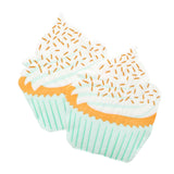 20 Pack | Cupcake Beverage Cocktail Napkins, Disposable Paper Napkins - 11Inchx9inch#whtbkgd