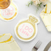 Ring Beverage Cocktail Napkins For Engagement Party, Disposable Paper Napkins - 12inch x 10inch