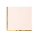 50 Pack | 2 Ply Soft Blush With Gold Foil Edge Dinner Paper Napkins#whtbkgd