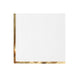 50 Pack | 2 Ply Soft White With Gold Foil Edge Dinner Paper Napkins#whtbkgd
