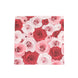 50 Pack | 2 Ply Soft Red / Pink Rose Design Paper Cocktail Napkins#whtbkgd