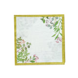10Inch White Tropical Greenery Soft 2-Ply Paper Dinner Napkins, Disposable Napkins#whtbkgd