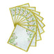 10Inch White Tropical Greenery Soft 2-Ply Paper Dinner Napkins, Eucalyptus Disposable Napkins