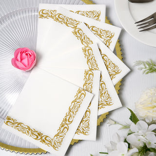 Convenience and Style Combined in White Soft Linen-Like Airlaid Paper Cocktail Napkins